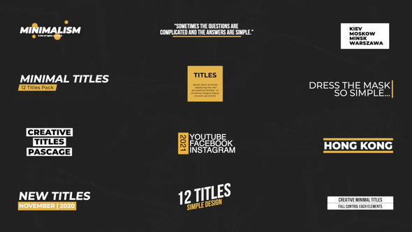 Minimal Titles | FCPX alt