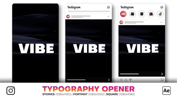 Instagram Typography Opener alt