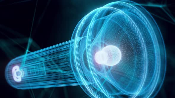 Flashlight Hologram Close Up 4k alt