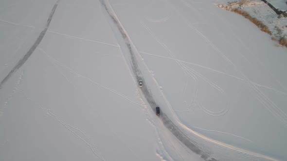 Car Racing on a Frozen River