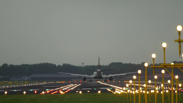 Widebody Airplane Landing