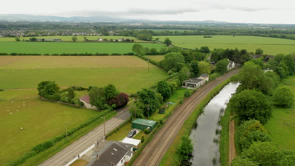 Irish Farmland and rural road