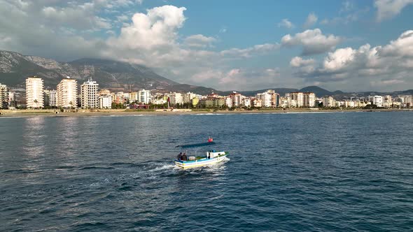 Fishing Near The Shore Sea