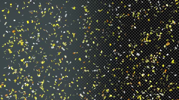 Coscade of Gold Confetti  alt