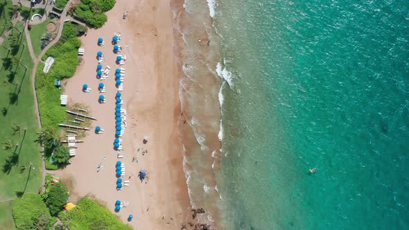 Beach and Sea Aerial Background 