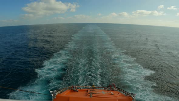 Water Trace From Ship