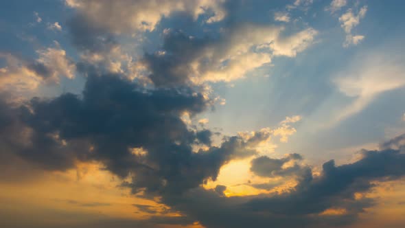 Time Lapse of Colorful Clouds