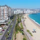 Beach Pacific ocean coast, Avenue, Street (Vina del Mar, Chile) aerial view - VideoHive Item for Sale