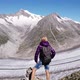 Switzerland Glacier Woman Hiking - VideoHive Item for Sale