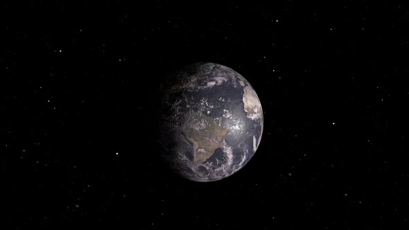 Planet Earth In Space Against The Background Of Stars alt