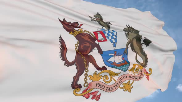 The historic flag of Belfast