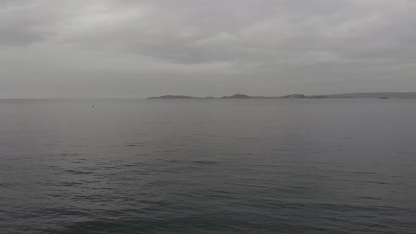 Beautiful aerial large view over the Frioul archipelago Château d'If Marseille