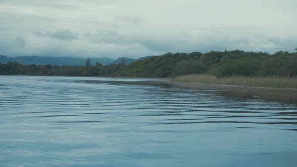 Ireland river landscape diversity scenic panning shot