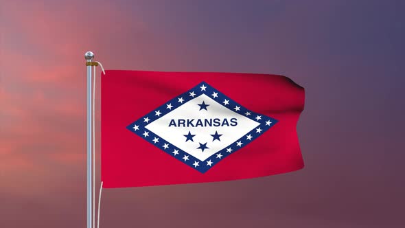 Arkansas Flag 4k