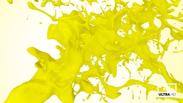 Yellow Paint Jet Stream Splash V1 alt