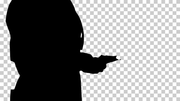 Silhouette Person, Alpha Channel