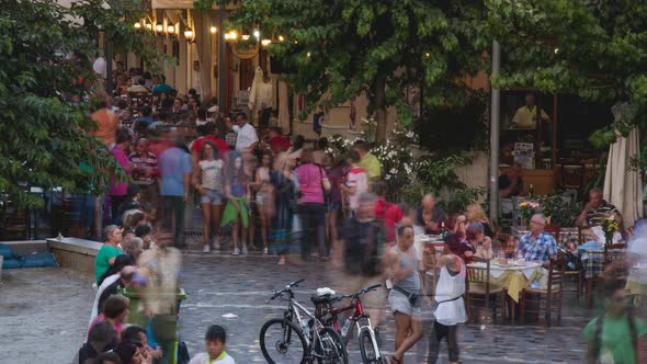 4K Timelapse of Monastiraki Square, Athens, Greece