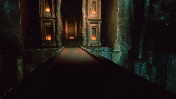 Old Stone Bridge Inside Big Cave alt