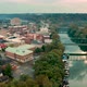 Frankfort Kentucky Aerial Riverside Fly In - VideoHive Item for Sale