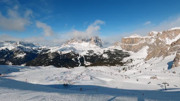 Ski Resort in Dolomites Italy