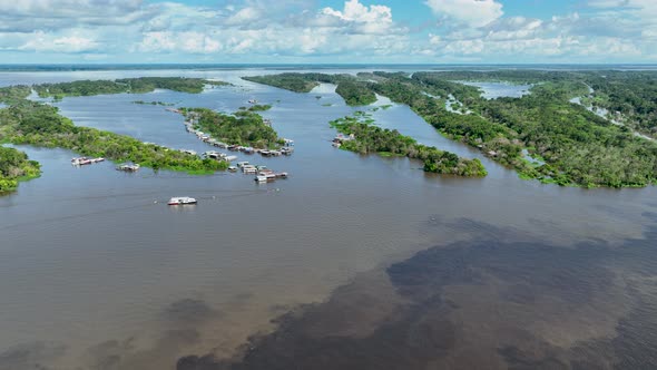 Stunning landscape of Amazon Forest at Amazonas State Brazil.