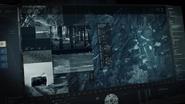 Futuristic Spying target tracking system has located the military base position alt