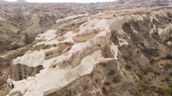 Cappadocia Landscape Aerial View. Turkey. Goreme National Park