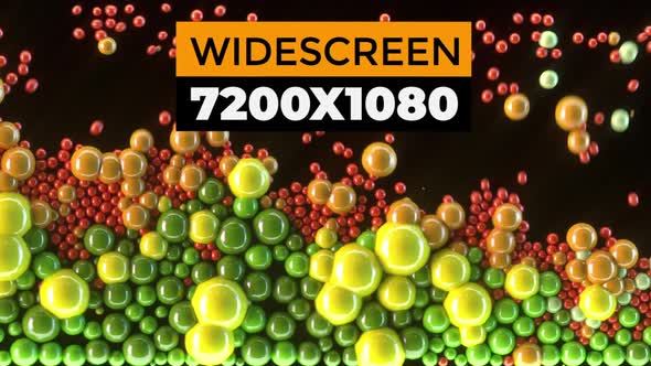 Colorful Spheres Widescreen