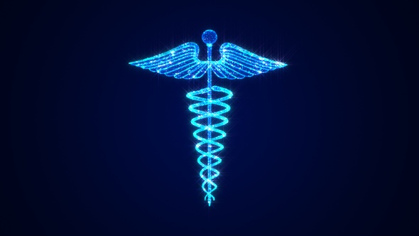 Medical Symbol 3 D Hologram