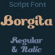 Borgita Script Font Family - GraphicRiver Item for Sale
