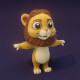 Cartoon Lion Rigged 3D Model - 3DOcean Item for Sale