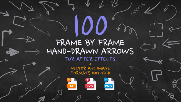 Frame By Frame Hand Drawn Arrows