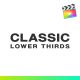 Classic Lower Thirds For Final Cut Pro - VideoHive Item for Sale