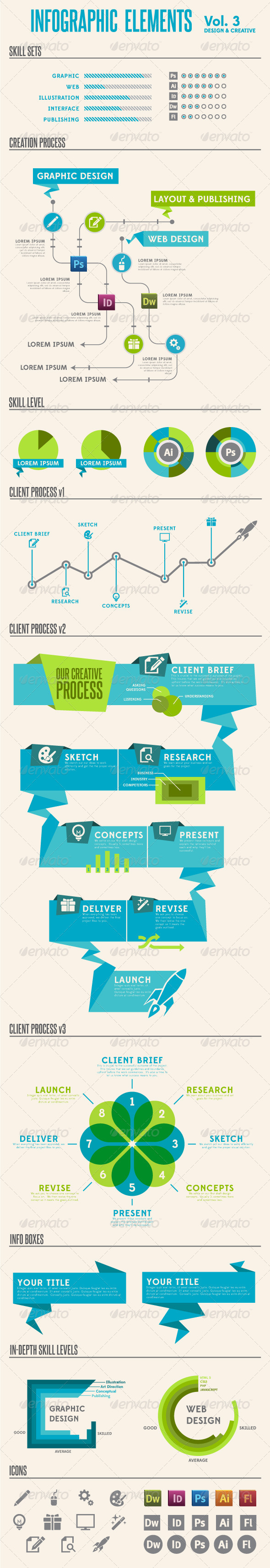 Graphics: Adobe Analysis Bar Comparison Creative Design Diagram Display Facts Graph Graphic Icon Illustrator Infograph Infographic Information Packaging Percentage Pie Plan Process Professional Progress Shape Statistics Symbol Symbols Vector Workflow