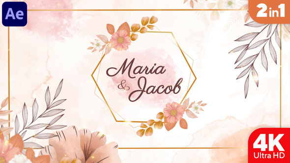 Watercolor Wedding Invitation alt