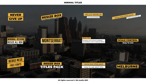 Minimal Titles 2.0 | FCPX alt