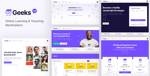 Geeks - Online Learning Marketplace WordPress Theme