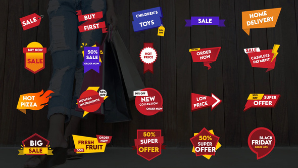 Sales Badges || After Effects alt