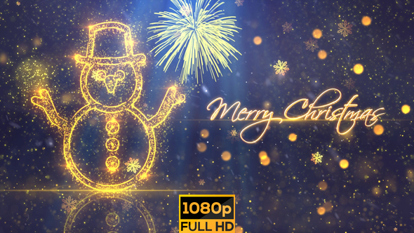 Christmas Greetings Snow Man V3 alt