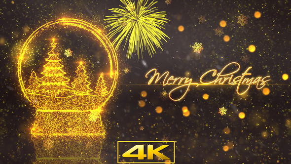 Christmas Greetings Snow Globe V2 alt