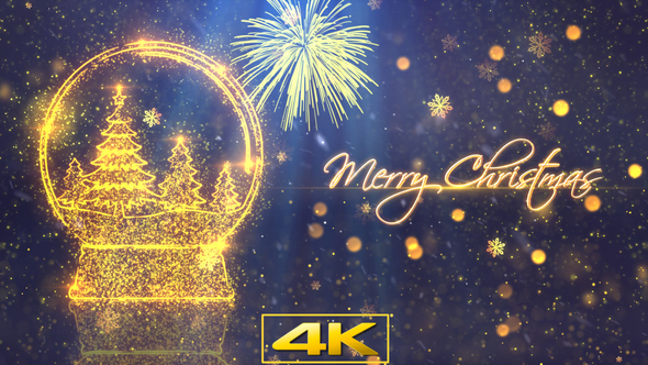 Christmas Greetings Snow Globe V3 alt