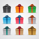 Colorful Gift Boxes with Glossy Ribbons - GraphicRiver Item for Sale