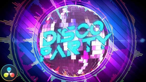 Disco Party Opener - DaVinci Resolve