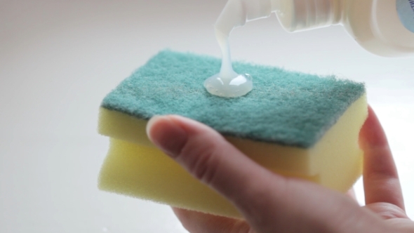 Sponge And Gel For Washing Dishes 2 Pack alt