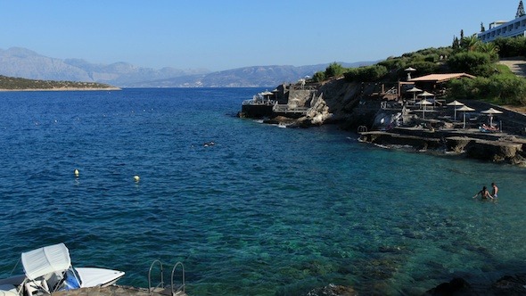 Terraced Beach And Mediterranean Sea, Agios Nikolas