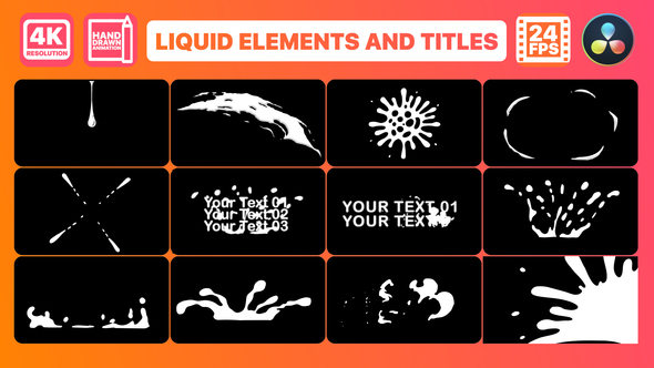 Liquid Elements & Titles | DaVinci Resolve