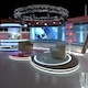 Virtual TV Studio Chat Set 1 - 3DOcean Item for Sale