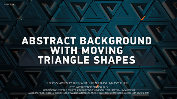 Abstract Background With Moving Triangle Shapes