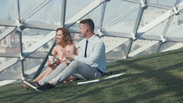 Young couple in the park