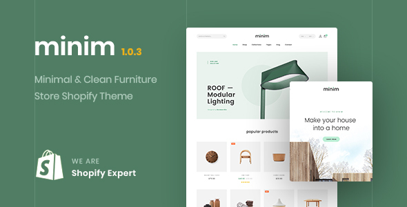 Minim – Minimal & Clean Furniture Store Shopify Theme (Mobile Friendly)